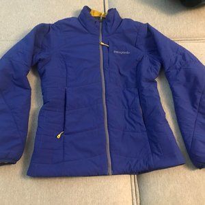 Patagonia Women Blue Yellow Nano Air Jacket Small